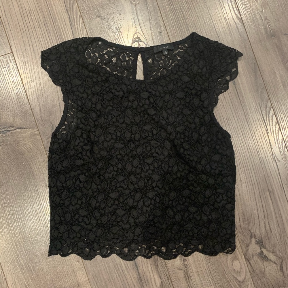 Talula crop lace top